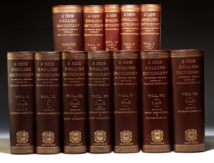 The Story Behind The Creation Of The Oxford English Dictionary Rare Books Experts At Bauman